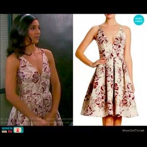 NWT Dress the Population floral skater dress